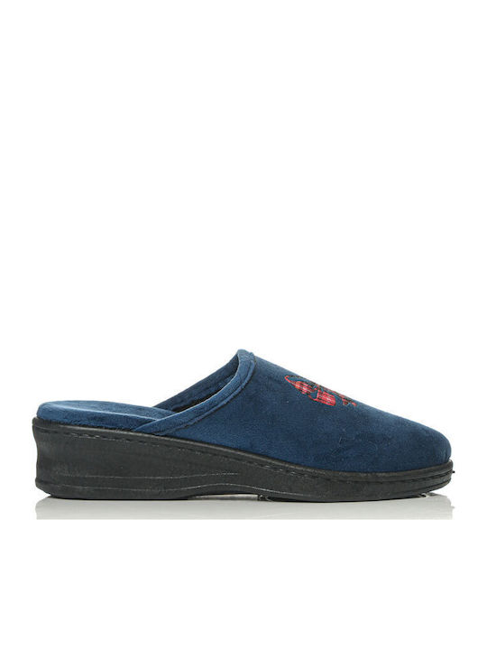 Anatomische Damen Hausschuhe Blau