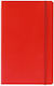 THeofylaktos Ivory Notebook Ruled Red
