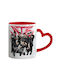 Stray Kids K-pop Band Mug Heart Handle Red Ceramic 330ml