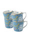 Set Porcelain Mugs Seaspray Uni 32cl Set 4 Pieces Laura Ashley Heritage La182792 00053353