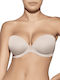 Strapless Bra with Light Padding Beige