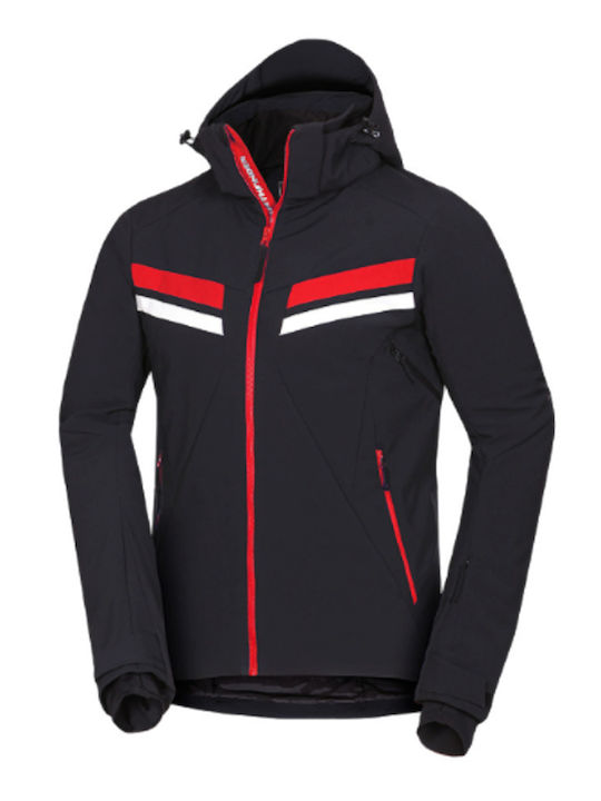 Northfinder BU5264SNW-277 Ανδρικό Μπουφάν Soft Shell για Σκι & Snowboard Μαύρο