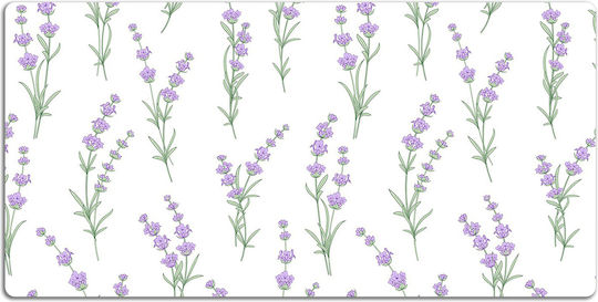Decorativ Protecție Birou Home Office Flori Lavandă 100x50 Cm