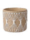 Marhome Planter Concrete Beige 24.5x24.5x21.5cm.