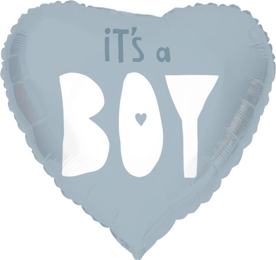 Μπαλόνι Foil Καρδιά It’s A Boy Blue 45εκ