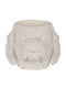 Marhome Саксия Бетон Бял 15x14x12εκ.