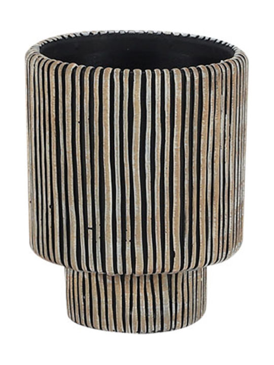 Marhome Κασπώ Τσιμεντένιο Μπεζ με Βάση 14.5x14.5x18εκ.