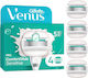 Gillette Venus Pro Comfortglide Sensitive Rasierer Ersatzköpfe mit 5 Klingen & Gleitstreifen für empfindliche Haut 4 Stück