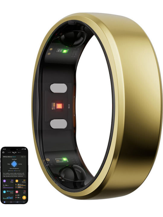 RingConn Gen 2 Smart Ring 17.4mm mit Pulsmesser Gold