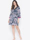 Jeannette Lingerie Χειμερινή Γυναικεία Ρόμπα Floral Print