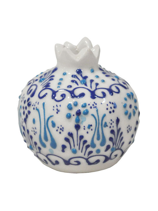 Tabletop Lucky Charm Pomegranate White Ceramic 7.5x8cm 1pcs