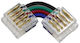 Adeleq Corner Cap LED Strip 10pcs SMD RGB with White 12mm 30-12000