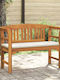 Bench Outdoor Wooden with Pillows 114x46x82.5cm