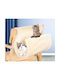 Aiori Katzenkratzbaum S-Form – M44x28x40cm – Samtstoff & Metallbasis – Weiß