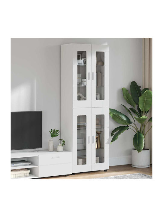 Highboard Wohnzimmer Vitrine aus Spanplatte mit...