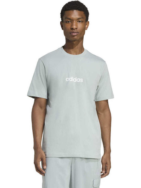adidas Essentials Linear Тениска Зелен