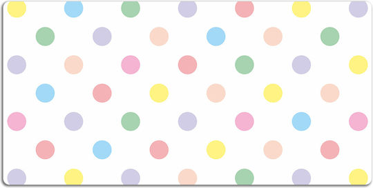 Schreibtischunterlagen Schutzmatte Tastatur Maus Bunte Punkte 120x60 cm