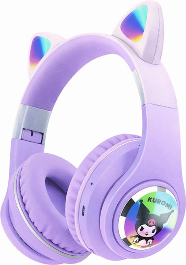 Kuromi Bluetooth Wireless Over Ear Headphones Purple