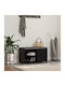 Entry Furniture with Bench Black Beech 80x38x46cm