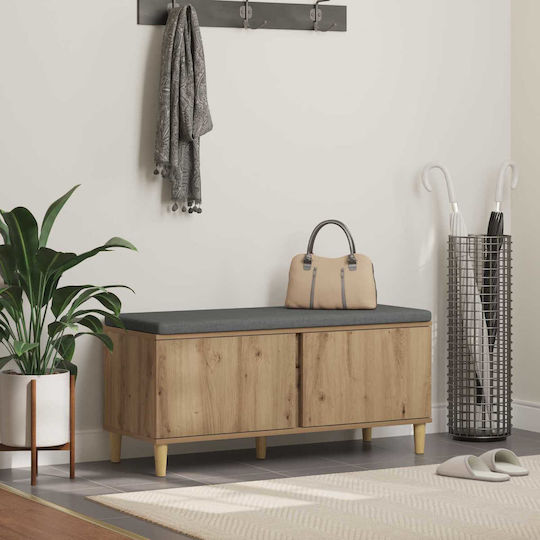 Έπιπλο Εισόδου με Παγκάκι Artisan Oak 60x38x46εκ.