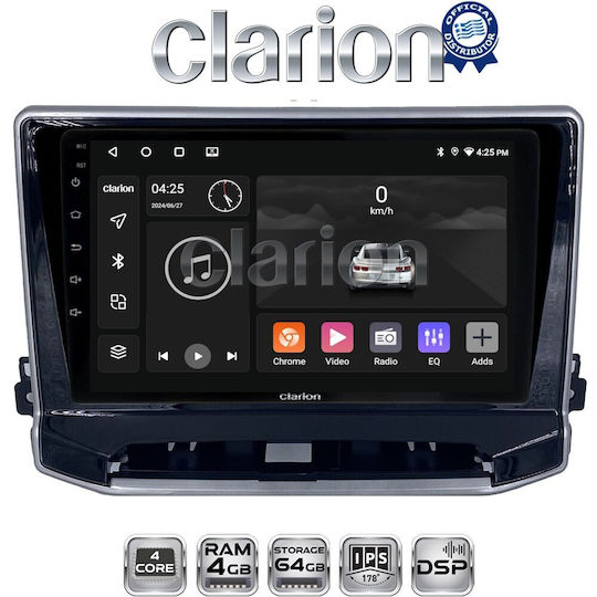 Clarion Auto-Audiosystem für Jeep Kompass 2023 (Bluetooth/USB/WiFi/GPS/Apple-Carplay/Android-Auto)