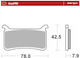 Moto-master Metallic Motorcycle Brake Pads 413105 1 Set 1 Caliper