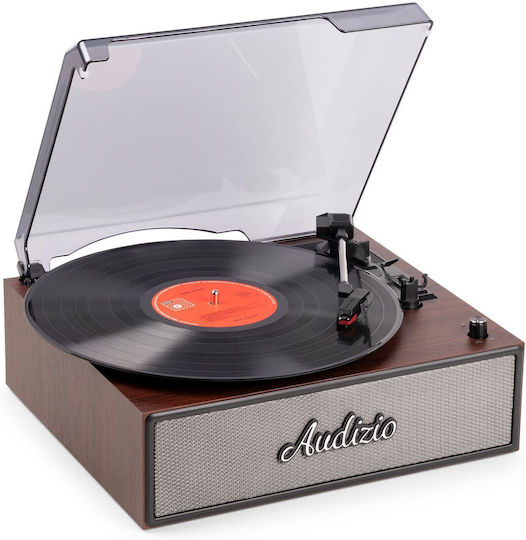 Audizio Reno 102.084 Πικάπ με Belt Drive, Προενίσχυση και Ενσωματωμένα Ηχεία Καφέ
