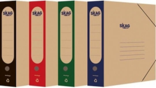 Eco File Box Skag 3cm With Rubber Band Black
