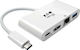 Eaton USB-C Докинг Станция с HDMI Ethernet Бяла