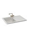 Schock Bali 100 Chiuvetă De Bucătărie Drop-In Din Granit Lichid M78xL50cm Albă