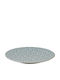 Authentic Plate Shallow Ceramic Blue with Diameter 27cm 6pcs