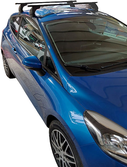 Nordrive Metallic Car Roof Bars for Ford Fiesta 3D 2017-2023 Set with Roof Rack Legs M.Parts