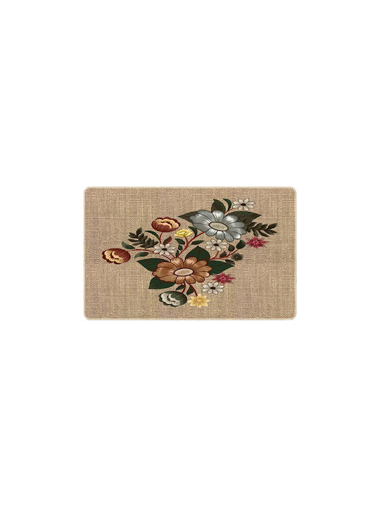 Miami Kitchen Mat 40x60 Cm Non-Slip Absorbent Linen Straw Look No 4