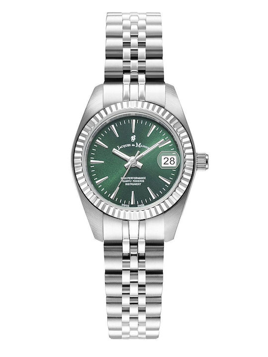 Swiss Women's Watch with Silver Metal Bracelet