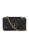 Leder Damentasche Schultertasche Schwarz
