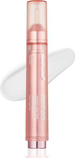 Medicube Collagen Glow Booster Moisturizing Face Serum Booster with AHA & Peptides for Brightening & Nourishing 15ml