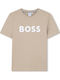 Kinderhemd Kurzarm Beige