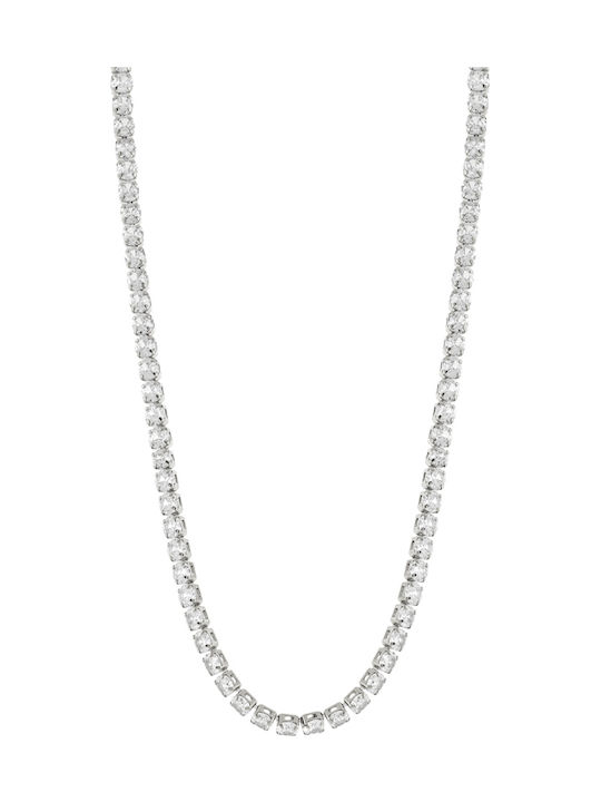 Oxette Choker από Ατσάλι με Ζιργκόν