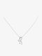 Necklace from Gold Plated Silver with Zircon