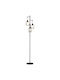 HomCom Floor Lamp H170.5xW30cm. with Socket for Bulb E27 Black