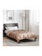 vidaXL Duvet Cover Queen 220x155 Gold