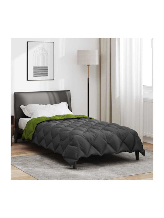 vidaXL Husă de Pilotă Single 135x220 Green, Anthracite