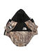 Denik Pets Brown Waterproof / Windproof Dog Coat with Hood Medium with 30cm Back Length