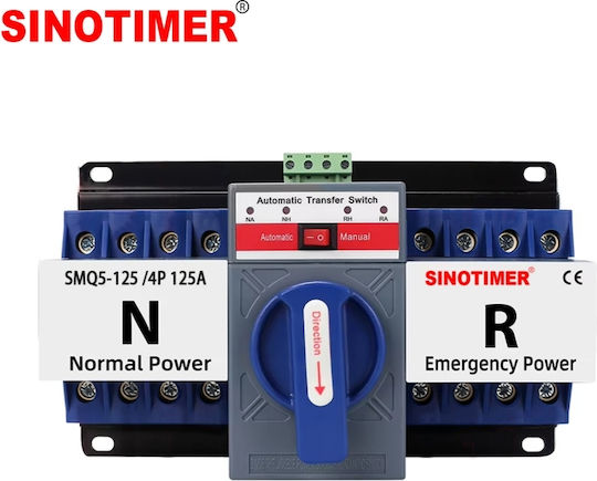 Sinotimer 4-Poles Changeover Panel Push Button Changeover Switch 400V 125A