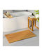 vidaXL Non-Slip Bath Mat Wooden 42025261 Coffee 100x53cm