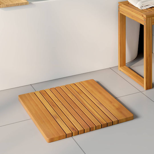 vidaXL Bath Mat Wooden 42025263 Coffee 59x40cm
