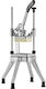 Feliator Manual Cartofi Legume Fructe Profesional Oțel Inoxidabil Aluminiu Piciorușe Antiderapante 3/8 Inch