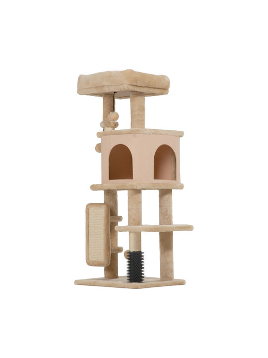 Pawhut Scratching Post Cat Trees Beige 30x30cm