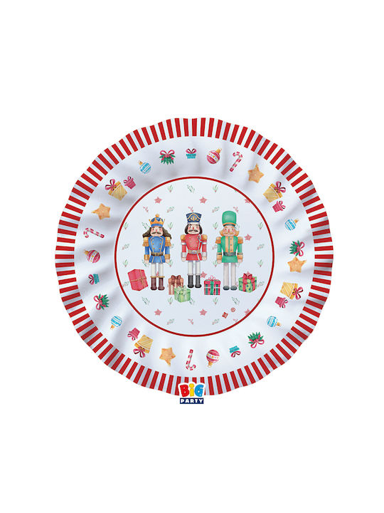 Weihnachtliches Tischgeschirr & Weihnachtlicher Schmuck Platte mit Nussknackern 8 Stück