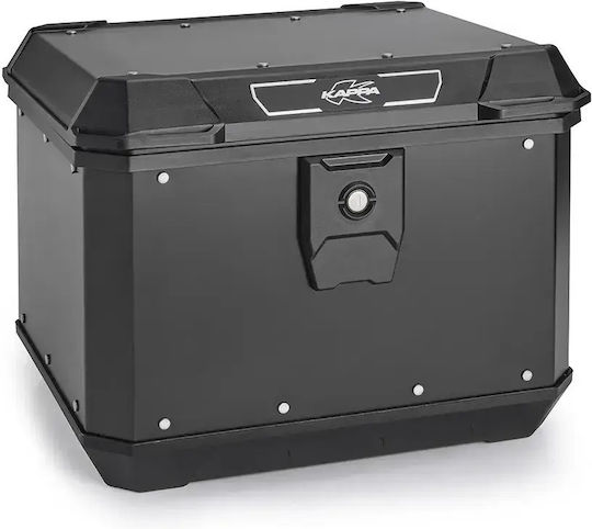 Kappa Moto Μπαγκαζιέρα Μοτοσυκλέτας Monolock Αλουμινίου 50lt Μαύρη
